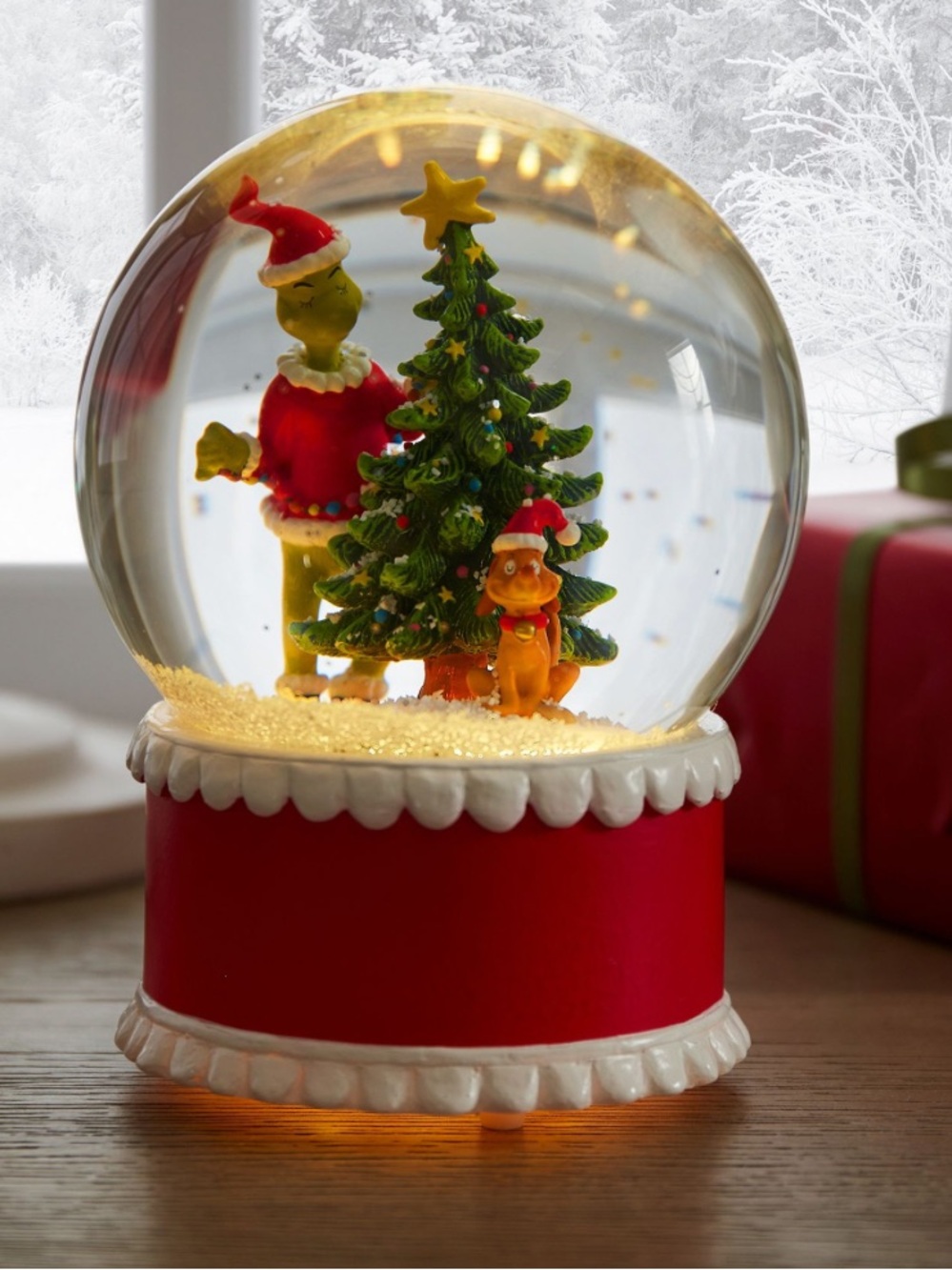 Dr. Seuss's The Grinch™ Light-Up Snow Globe - Picture 6 of 17